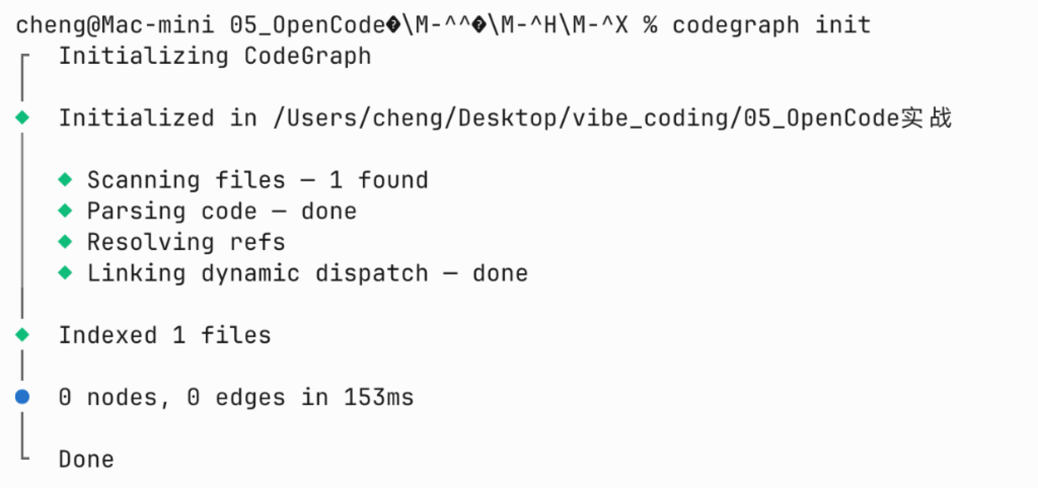 CodeGraph 初始化完成