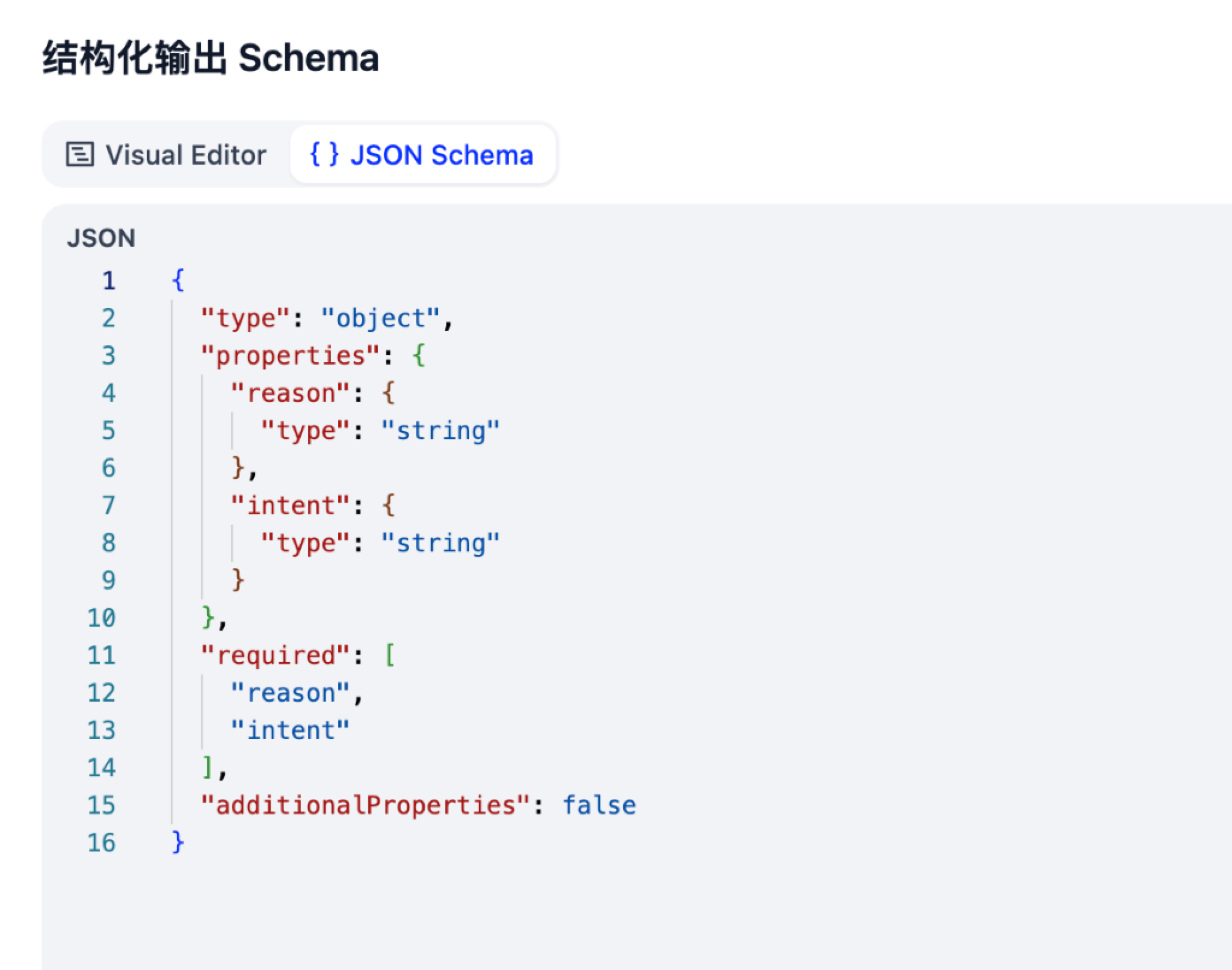 JSON Schema 配置面板